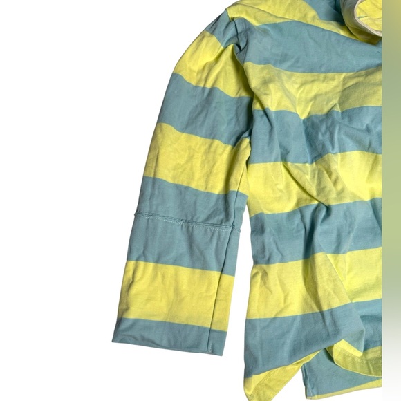 Free People Peyton Rugby Tee in poolside Combo Size medium oversized - Picture 10 of 10